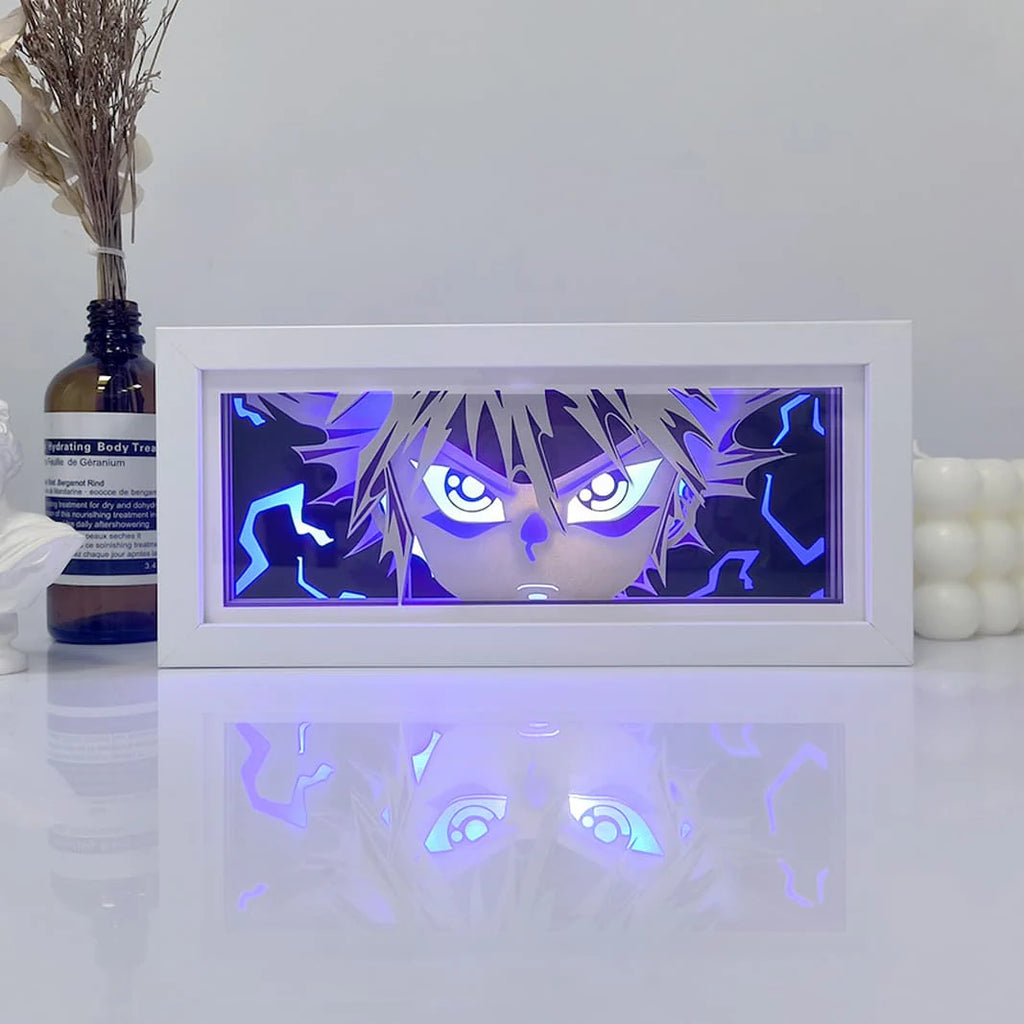 Hunter x Hunter Anime RGB LED Light Frame With Remote – Transform Your Room 🔥