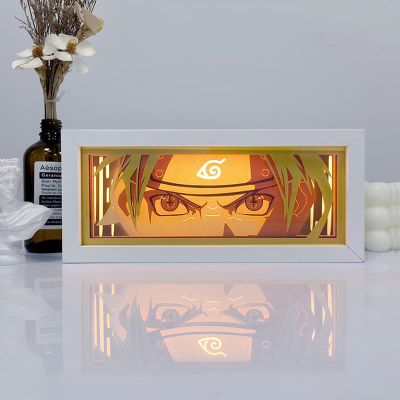 Naruto Anime RGB LED Light Frame With Remote – Transform Your Room Into a Ninja Scene 🔥