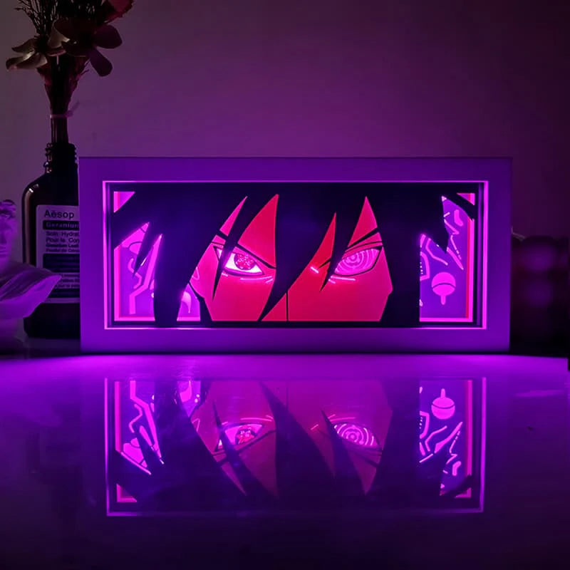 Naruto Anime RGB LED Light Frame With Remote – Transform Your Room Into a Ninja Scene 🔥