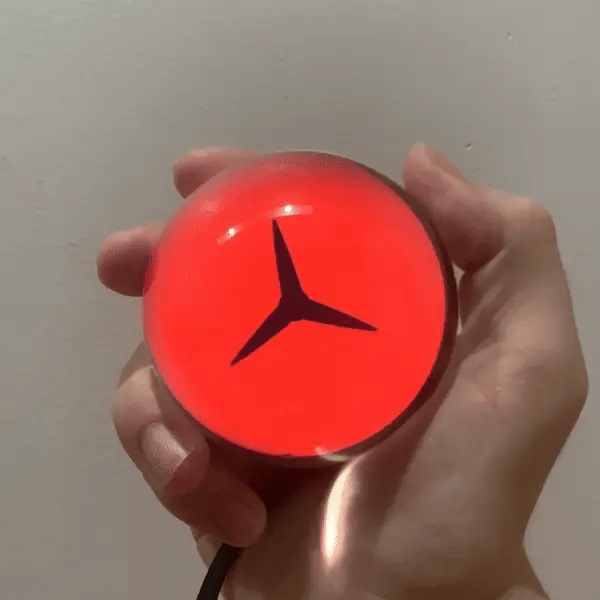 Naruto Sharingan Crystal Video Ball – Custom Anime Display With Sound & Light 🔴