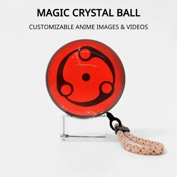 Naruto Sharingan Crystal Video Ball – Custom Anime Display With Sound & Light 🔴