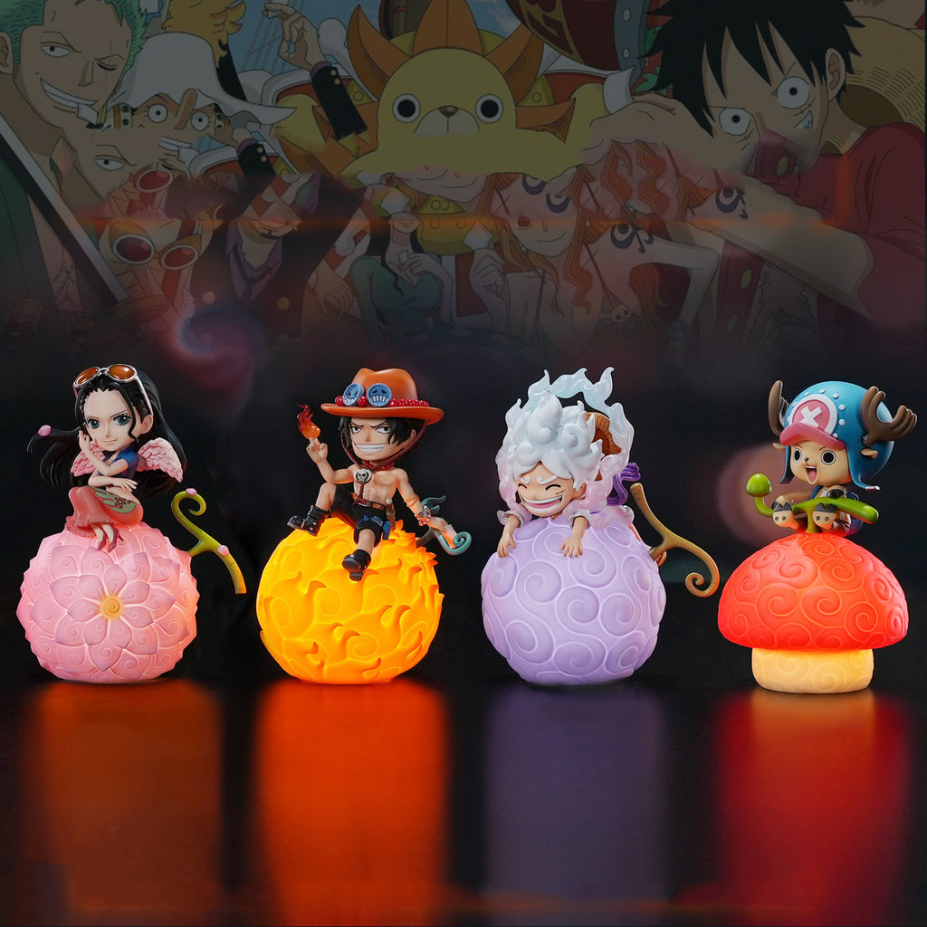 One Piece Devil Fruit Night Light – Luffy & Ace Anime LED Lamp With Voice Control 🔥