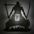 Zoro Inspired Shadow Lamp – Turn Your Room Into an Anime Scene 🔥