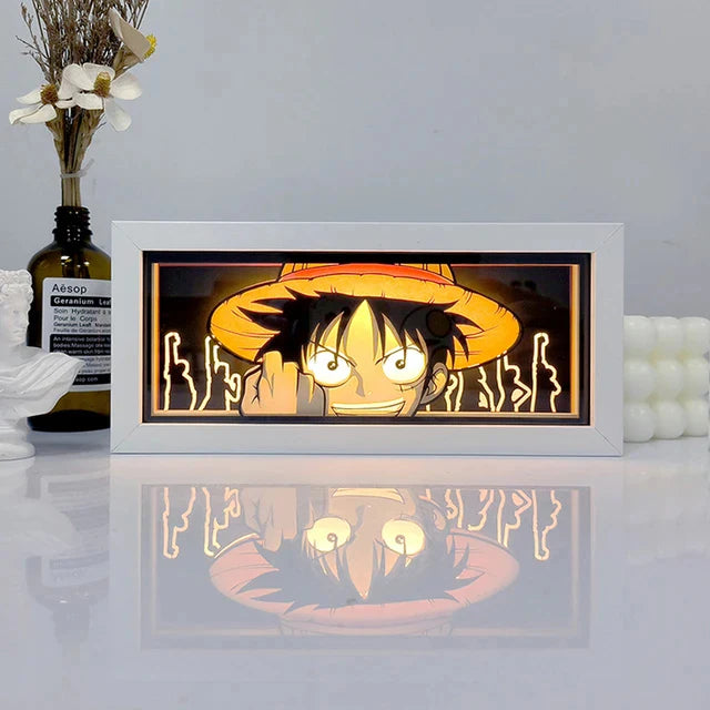 One Piece Anime RGB LED Light Frame With Remote – Transform Your Room Into a Pirate Scene 🔥