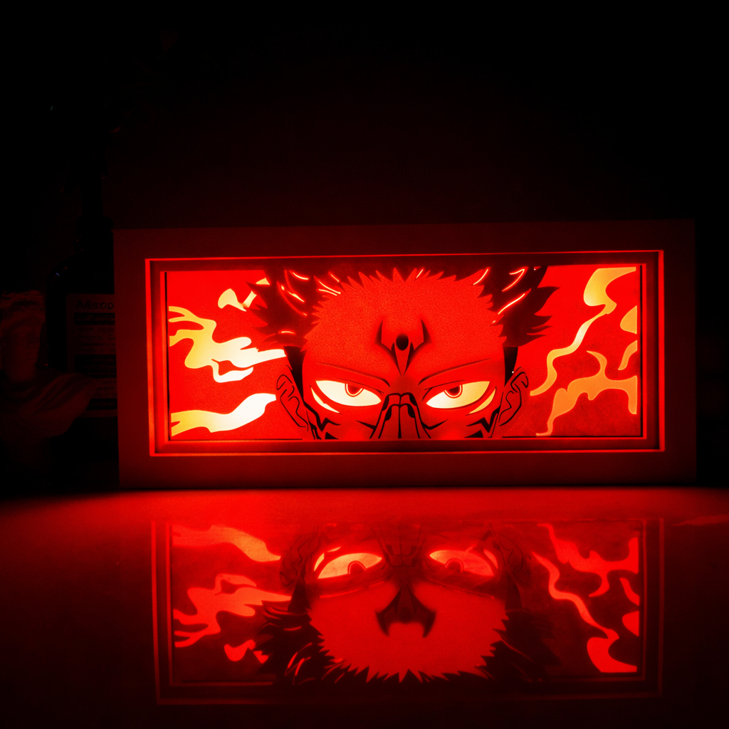 Jujutsu Kaisen Anime RGB LED Light Frame With Remote – Transform Your Room 🔥