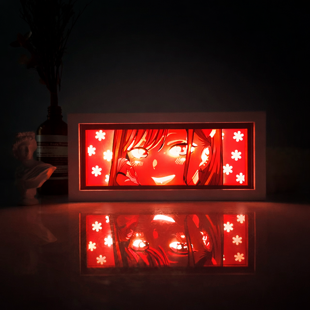My Hero Academia RGB LED Light Frame – Anime Room Decor with Remote 🔥