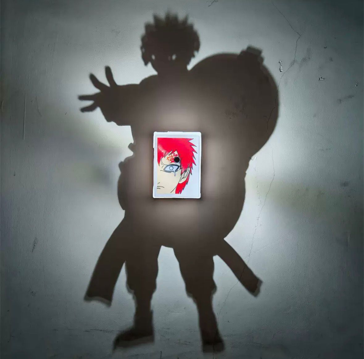 Gaara Inspired Shadow Lamp – Turn Your Room Into a Ninja Scene 🔥