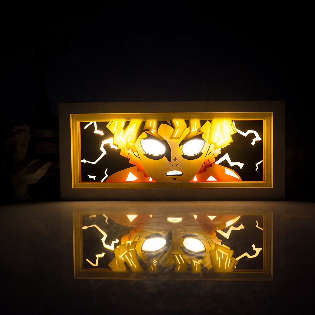 Demon Slayer Anime RGB LED Light Frame With Remote – Transform Your Room 🔥