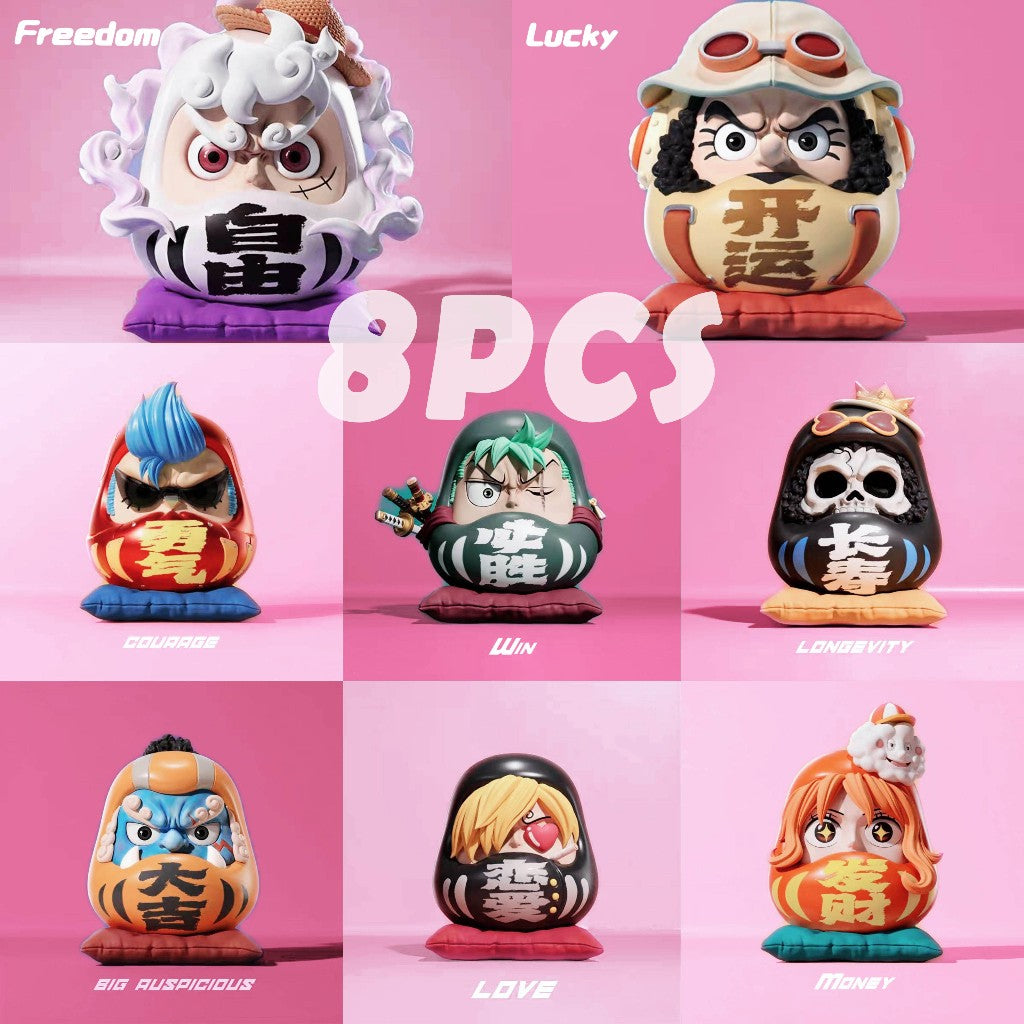 Strawhats Daruma Doll Figure full 8-piece set | Moodixa