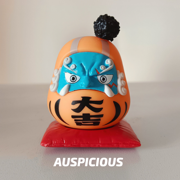 Jinbe Auspicious Daruma Doll Figure | Moodixa