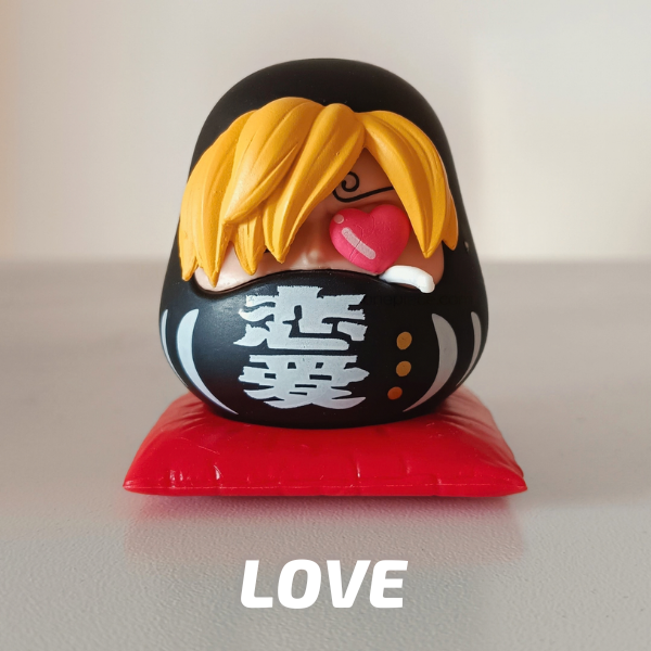Sanji Love Daruma Doll Figure | Moodixa
