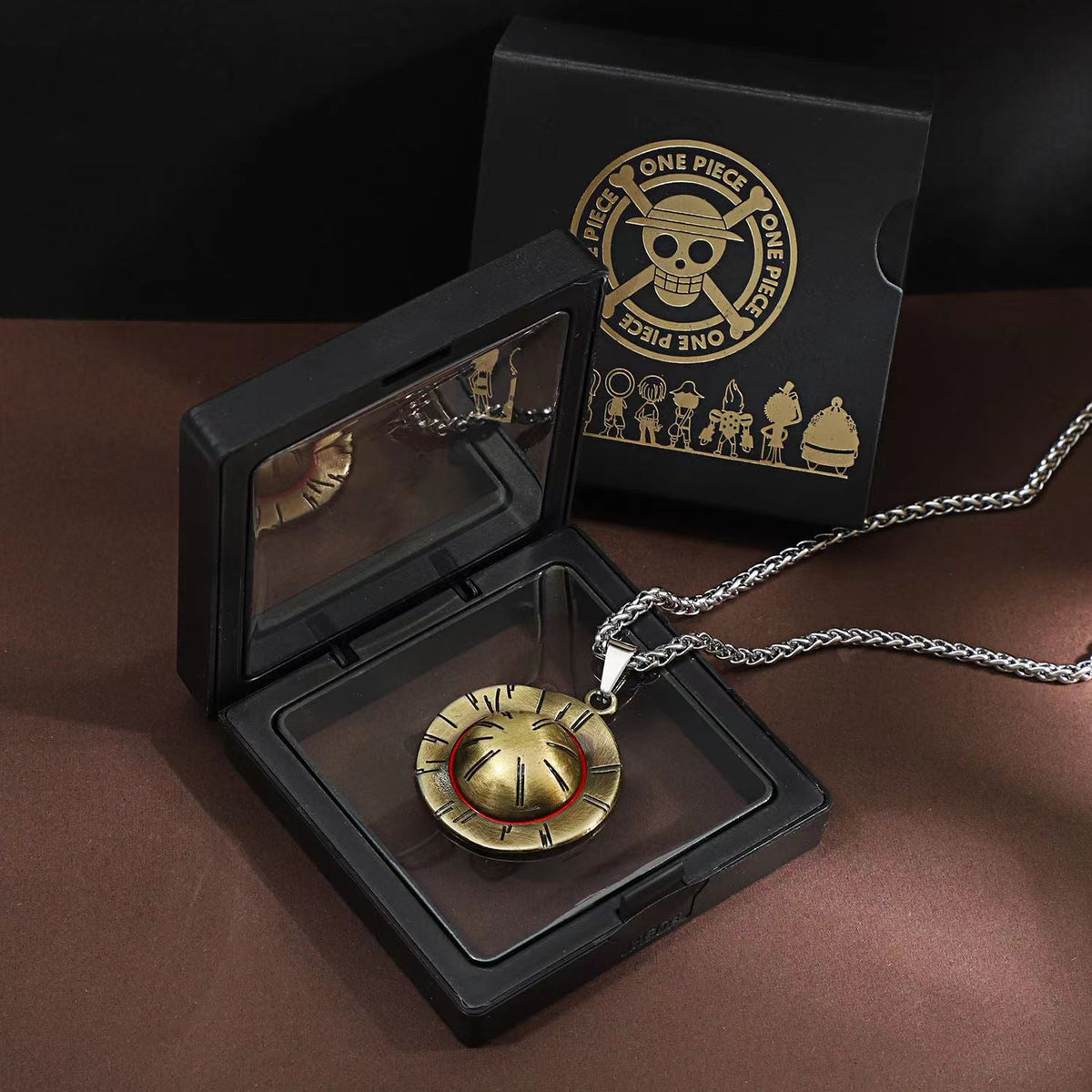 Luffy Law Zoro Ace 360° Rotatable Titanium Steel Necklace