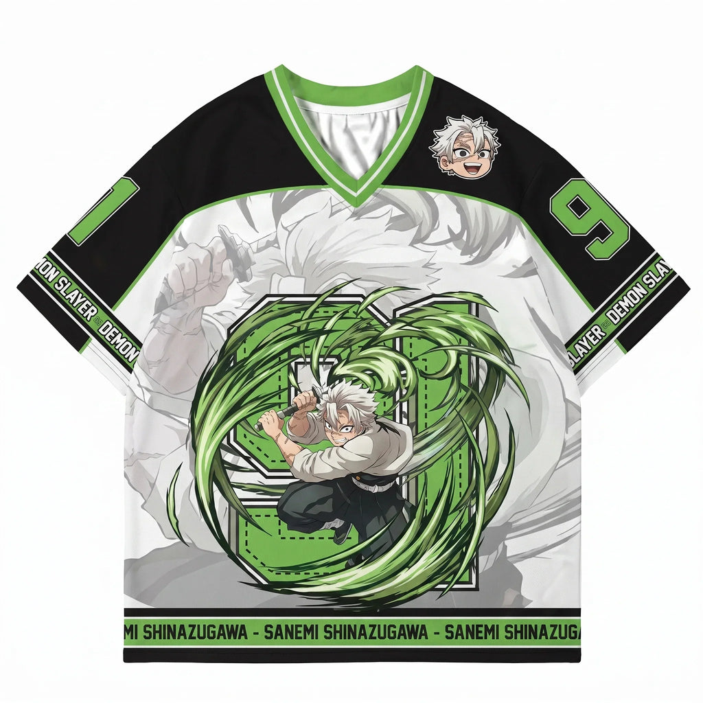 Sanemi Shinazugawa Jersey – anime graphic jersey product image 1 | Moodixa™