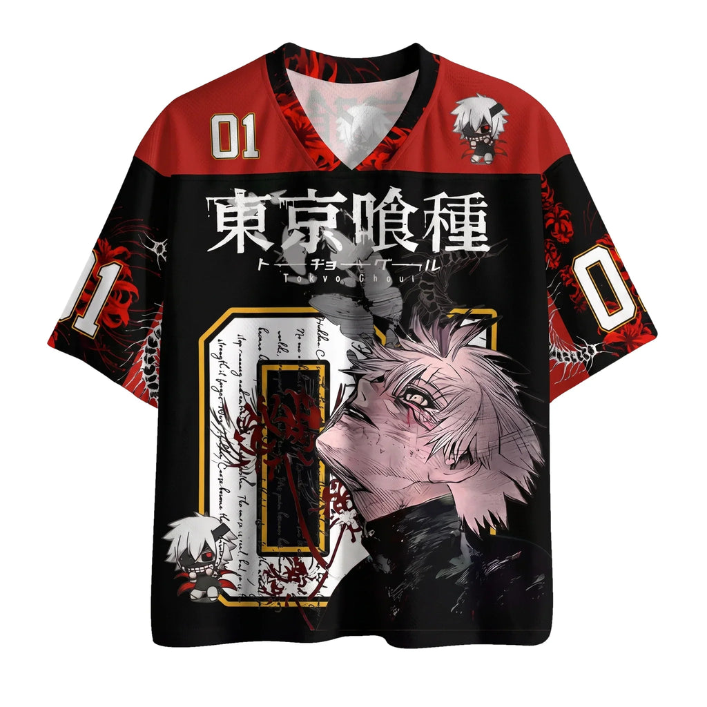 Ken Kaneki Tokyo Ghoul Jersey – anime graphic jersey product image 1 | Moodixa™