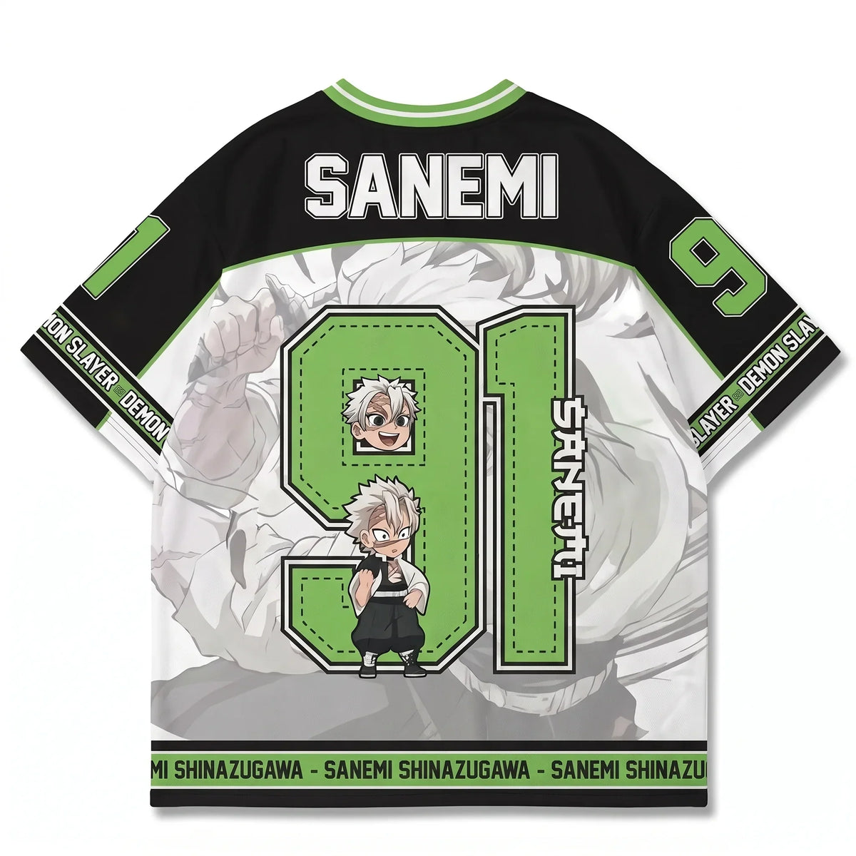 Sanemi Shinazugawa Jersey – anime graphic jersey product image 2 | Moodixa™