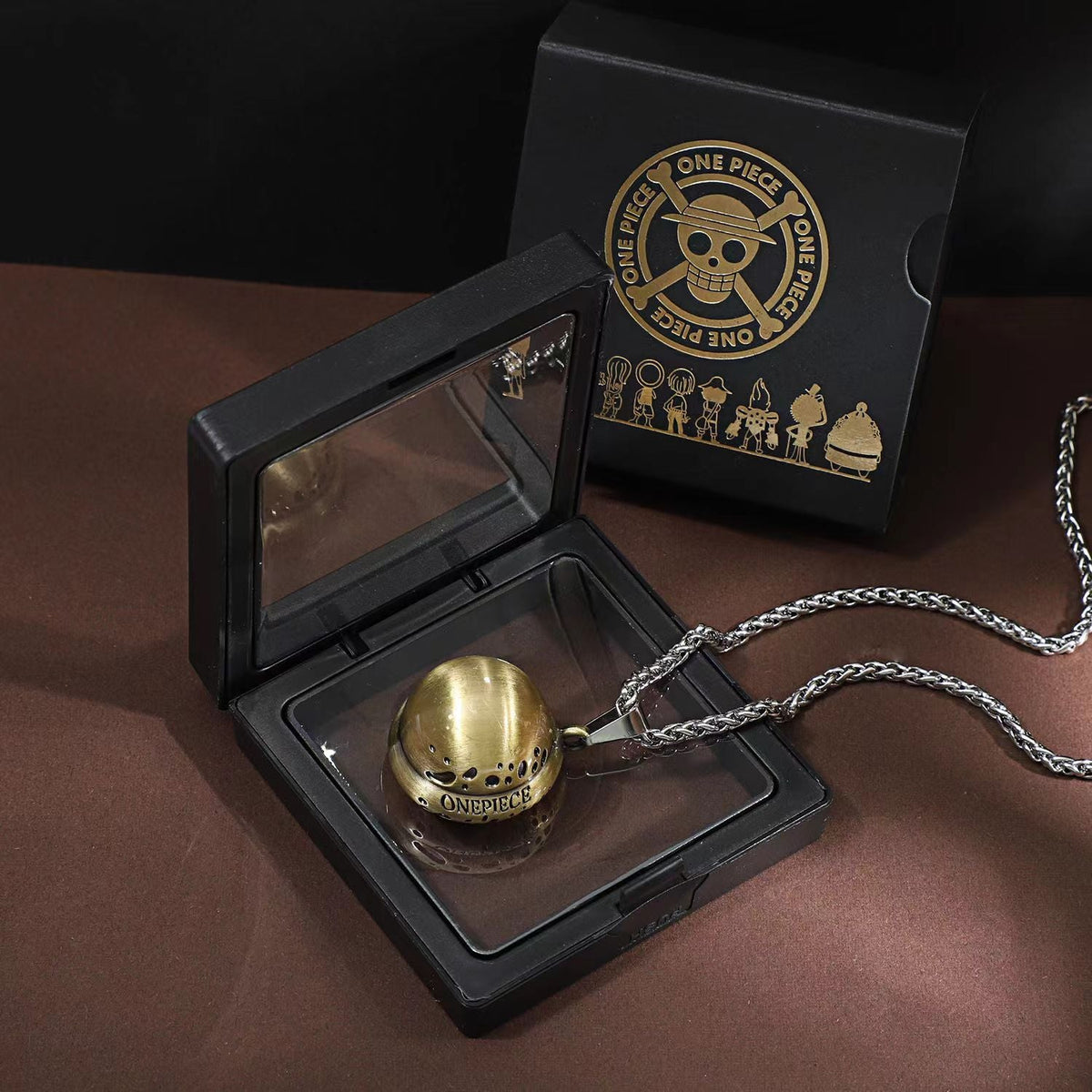 Luffy Law Zoro Ace 360° Rotatable Titanium Steel Necklace