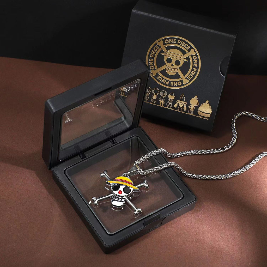 Luffy Law Zoro Ace 360° Rotatable Titanium Steel Necklace