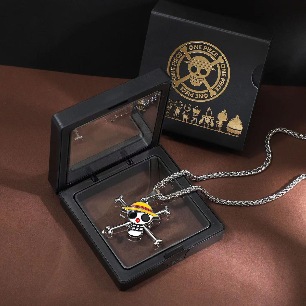 Luffy Law Zoro Ace 360° Rotatable Titanium Steel Necklace