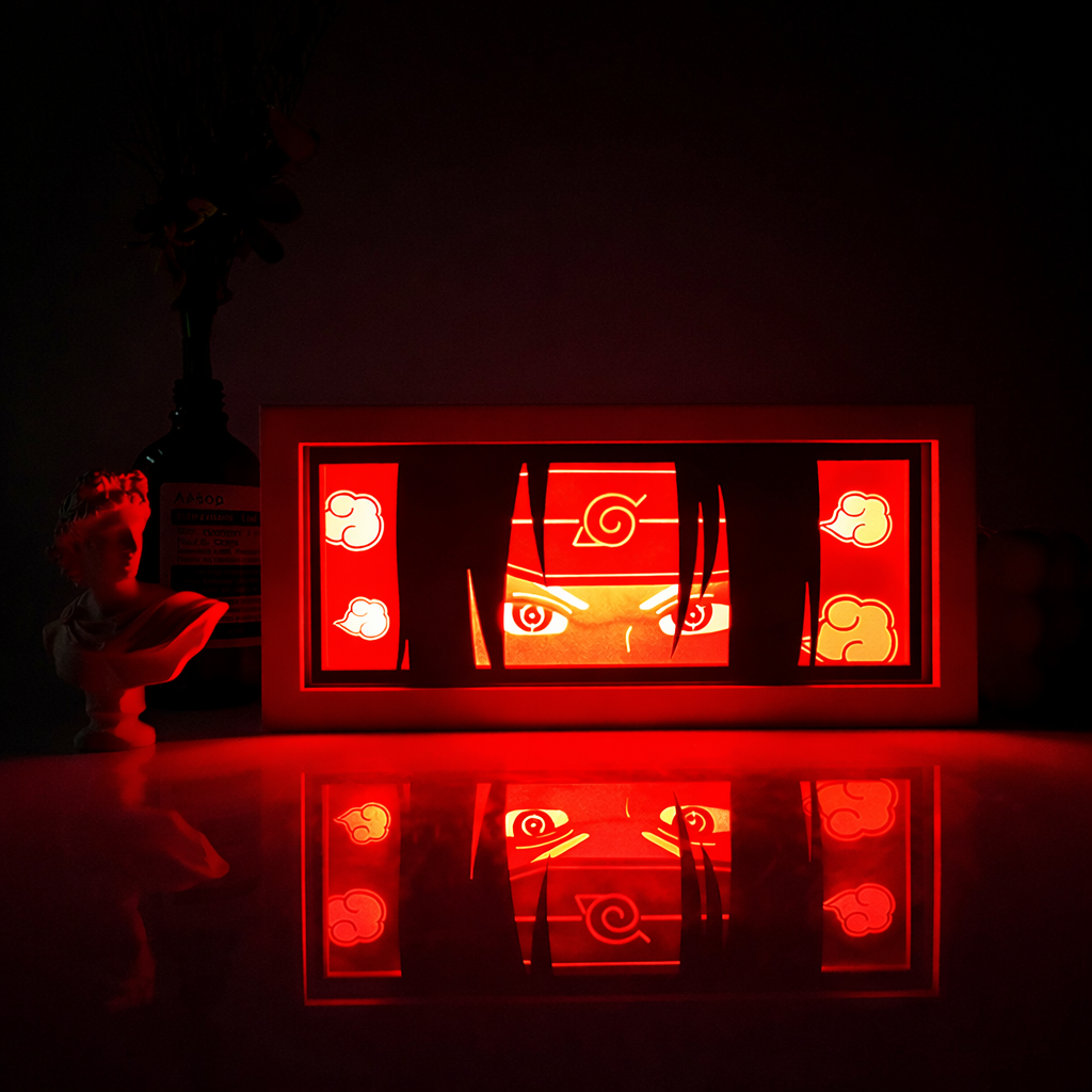 Naruto Anime RGB LED Light Frame With Remote – Transform Your Room Into a Ninja Scene 🔥